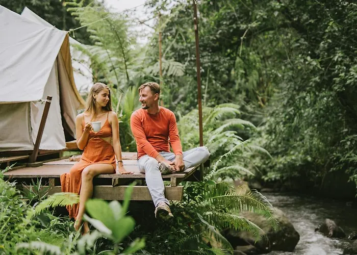 خيمة فخمة Glamping Tent In Pelaga Eco Park Patjung